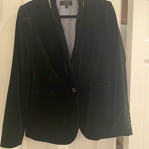Black, Velvet, J. Crew women, size 16 blazer
